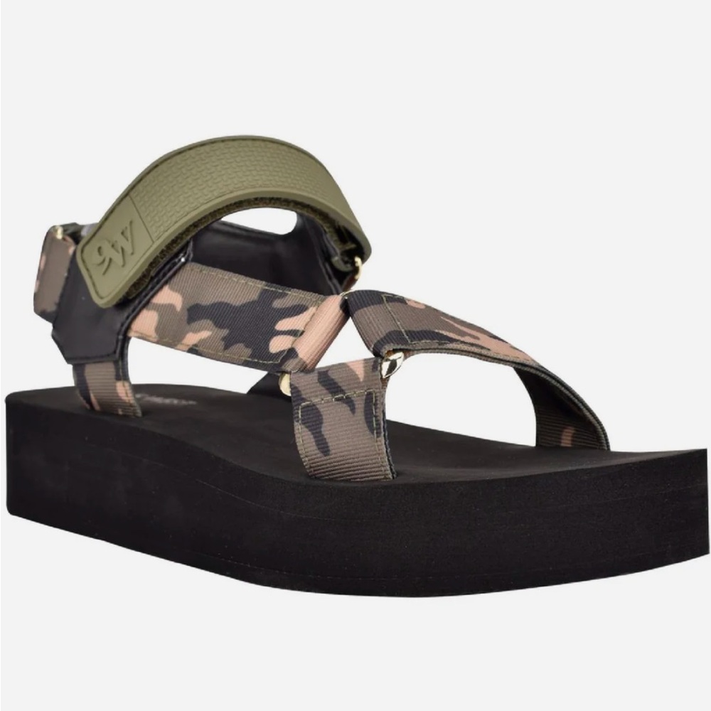 Nine West Tomoro 2 Womens Slip On Flats Slingback Sandals